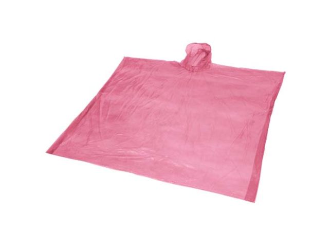 Ziva wegwerp regenponcho met opbergtasje
