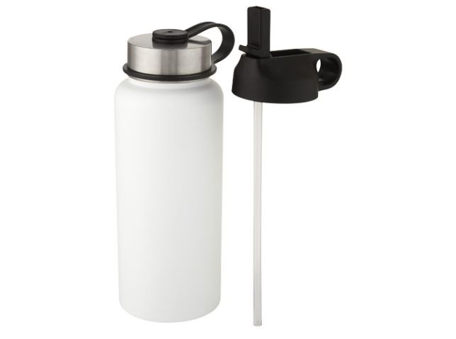 Supra 1 liter koper vacuüm geïsoleerde drinkfles met 2 deksels