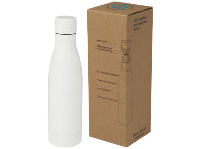 Vasa 500 ml RCS-gecertificeerde gerecyclede roestvrijstalen koperen vacuümgeïsoleerde fles