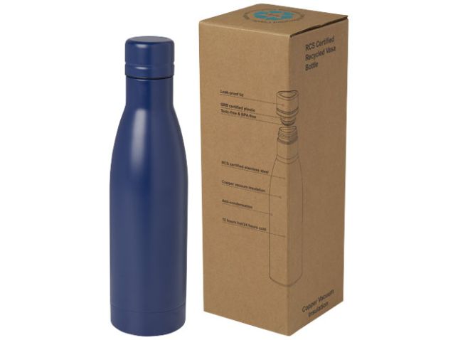 Vasa 500 ml RCS-gecertificeerde gerecyclede roestvrijstalen koperen vacuümgeïsoleerde fles