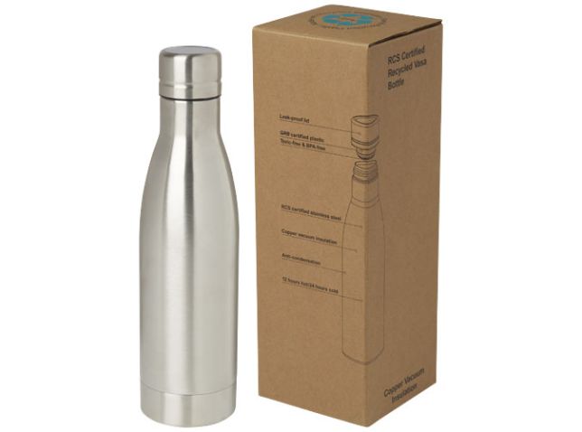 Vasa 500 ml RCS-gecertificeerde gerecyclede roestvrijstalen koperen vacuümgeïsoleerde fles