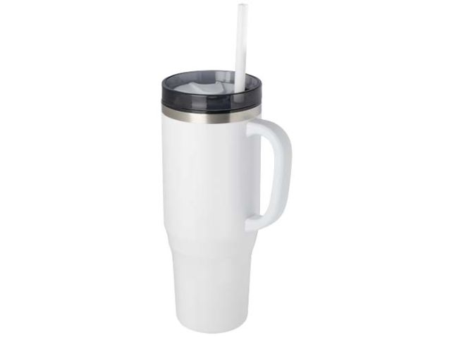 Melbourne 1200 ml RCS-gecertificeerde geïsoleerde beker met rietje