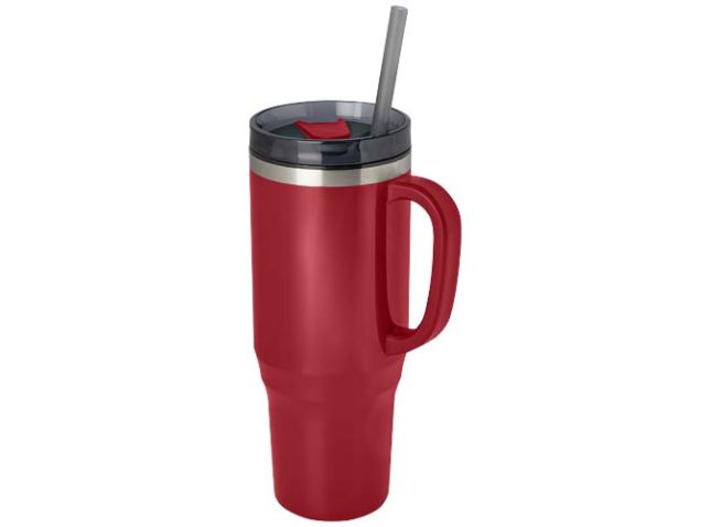 Melbourne 1200 ml RCS-gecertificeerde geïsoleerde beker met rietje