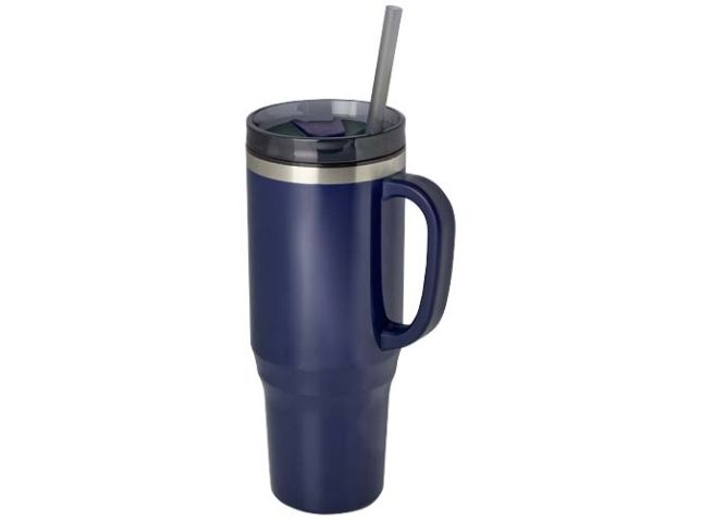 Melbourne 1200 ml RCS-gecertificeerde geïsoleerde beker met rietje