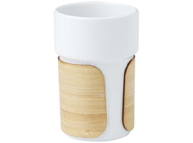 Fika 340 ml beker met bamboe hoes