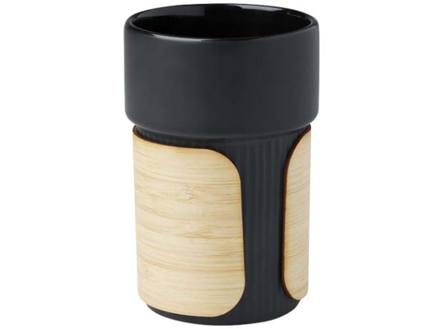 Fika 340 ml beker met bamboe hoes