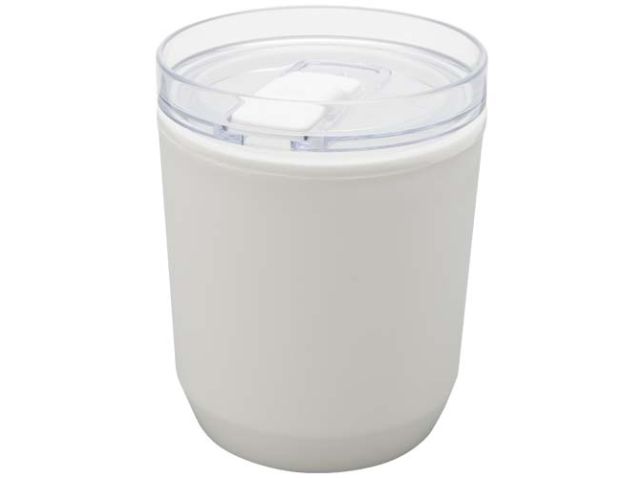 Hudson 180 ml dubbelwandige beker van gerecycled plastic