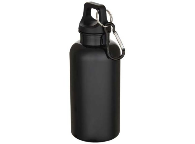 Oregon 400 ml effen waterfles van RCS gecertificeerd gerecycled plastic met karabijnhaak 