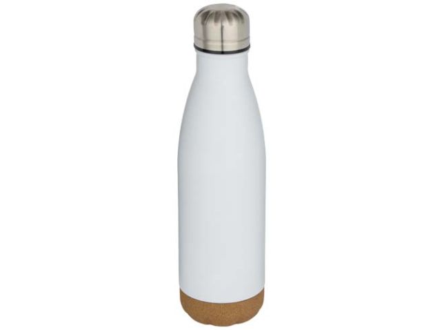 Cove 500 ml dubbelwandige vacuüm geïsoleerde roestvrijstalen waterfles met kurkdetails