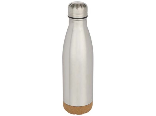 Cove 500 ml dubbelwandige vacuüm geïsoleerde roestvrijstalen waterfles met kurkdetails