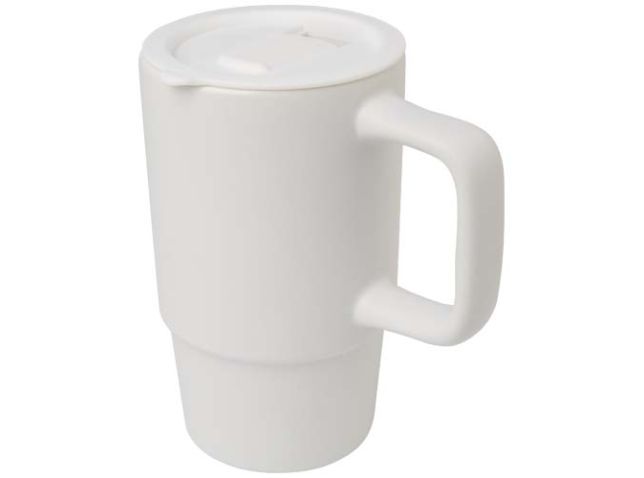 Carter 450 ml mok van keramiek met plastic deksel