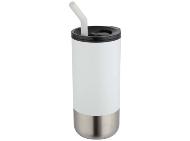 Grayson 480 ml RCS gerecycleerde geïsoleerde beker met rietje