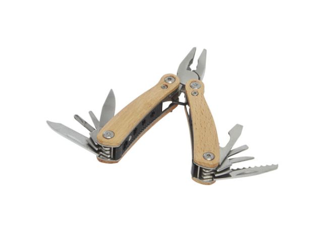 Anderson middelgrote houten multitool met 12 functies