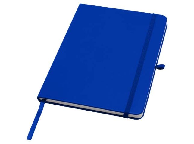 Teak A5 gerecycled notitieboek met harde kaft en gelinieerde pagina's