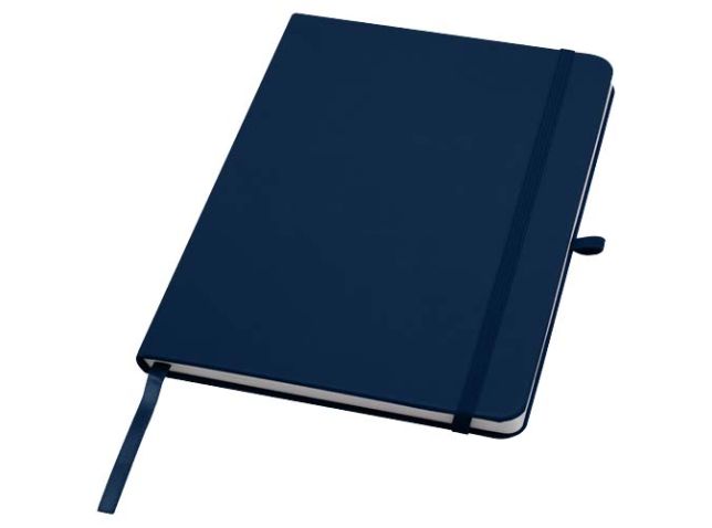 Teak A5 gerecycled notitieboek met harde kaft en gelinieerde pagina's