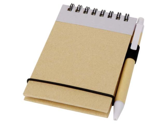 Zuse A7 gerecycled jotter kladblok met pen