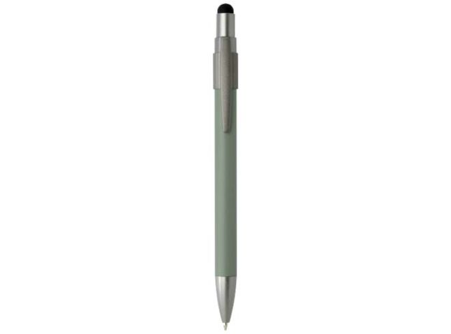 Rill RCS gerecycleerde balpen met stylus en fidget spinner (blauwe inkt)