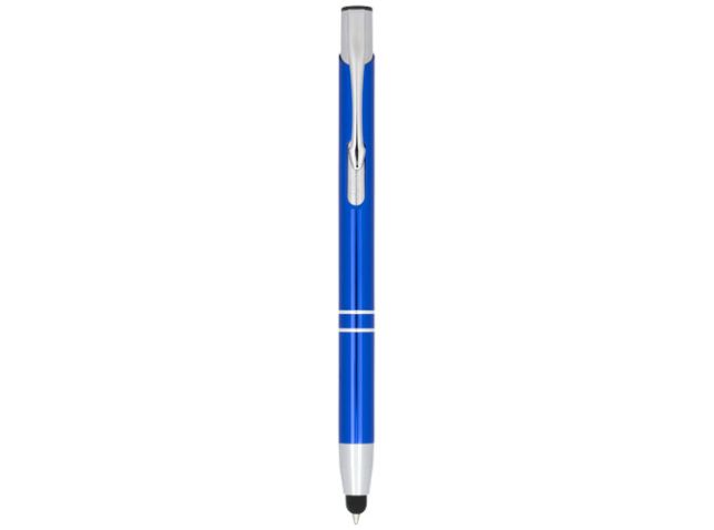 Moneta geanodiseerde aluminium stylus balpen (blauwe inkt)