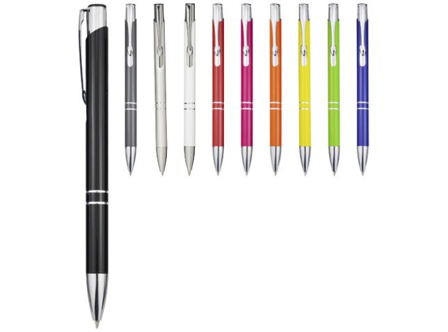 Moneta aluminium balpen (zwarte inkt)