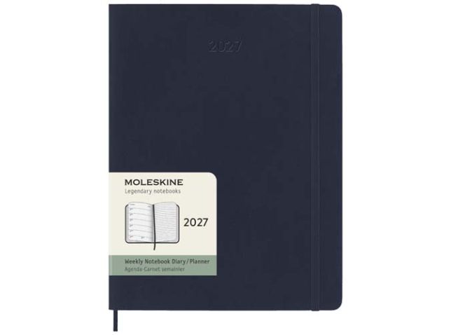 Moleskine week-agenda voor 12 maanden met zachte kaft XL