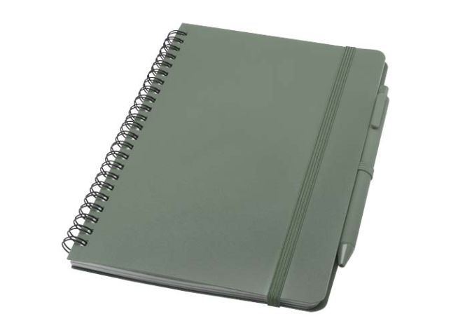 Thalaasa A5 ocean-bound hardcover notitieboek met balpen (zwarte inkt)