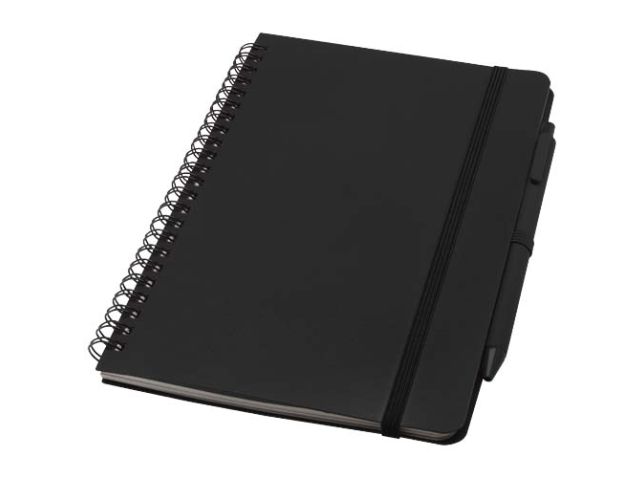 Thalaasa A5 ocean-bound hardcover notitieboek met balpen (zwarte inkt)