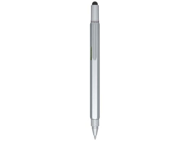 Dora multifunctionele pen van gerecycled aluminium (zwarte inkt)