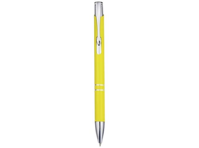 Moneta balpen van gerecycled aluminium (blauwe inkt)