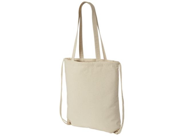 Eliza 240 g/m² katoenen rugzak met trekkoordsluiting 6L