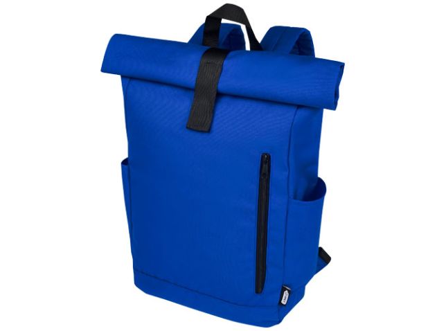 Byron 15,6" rugzak van GRS RPET met opgerolde bovenkant 18 L
