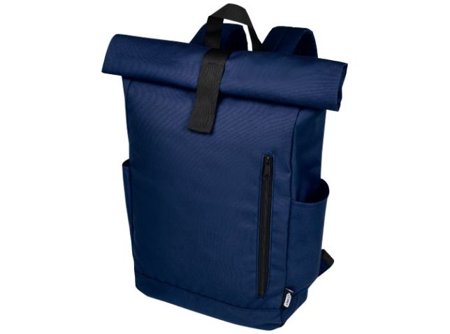 Byron 15,6" rugzak van GRS RPET met opgerolde bovenkant 18 L