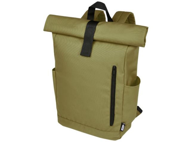 Byron 15,6" rugzak van GRS RPET met opgerolde bovenkant 18 L