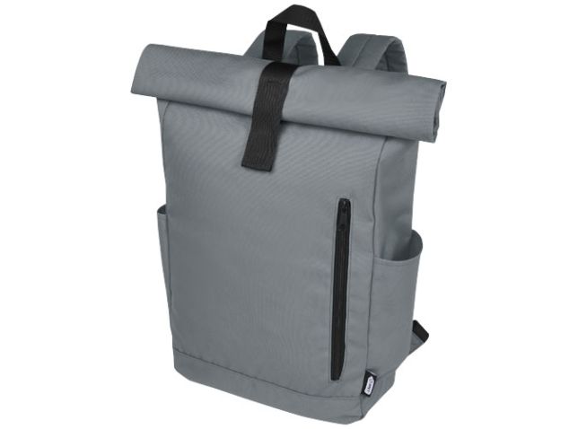 Byron 15,6" rugzak van GRS RPET met opgerolde bovenkant 18 L