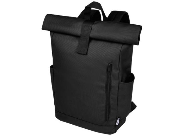 Byron 15,6" rugzak van GRS RPET met opgerolde bovenkant 18 L