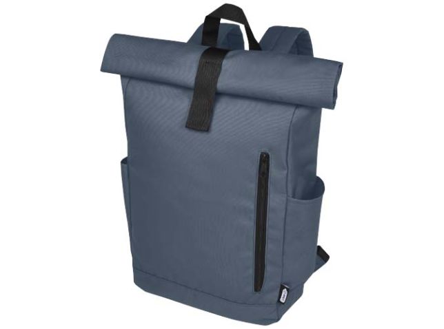 Byron 15,6" rugzak van GRS RPET met opgerolde bovenkant 18 L