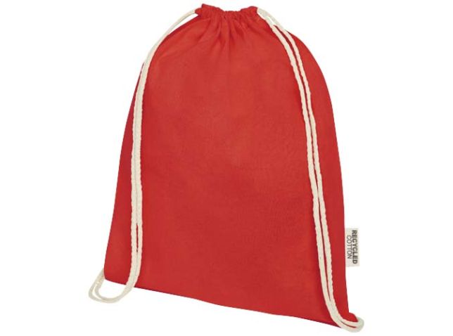 Oregon tas met trekkoord van 140 g/m² GRS gerecycled katoen