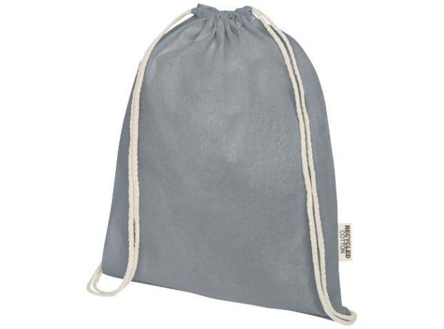 Oregon tas met trekkoord van 140 g/m² GRS gerecycled katoen