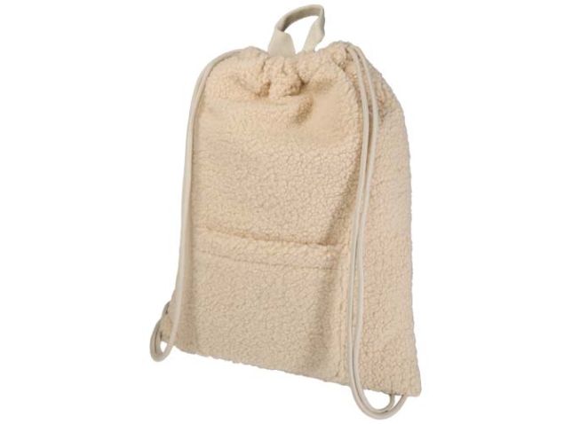 Bear GRS gerecyclede sherpa rugzak met trekkoordsluiting 9 l