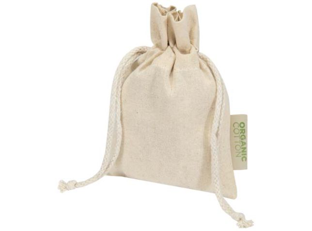 Odisha 140 g/m² OCS biologisch katoenen geschenktas – 15 x 10 cm