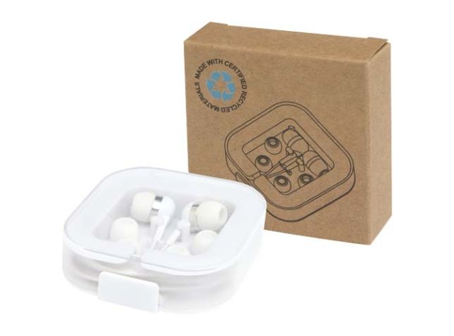 Baekdu bedrade Type-C headset met opbergdoos van gerecycled plastic