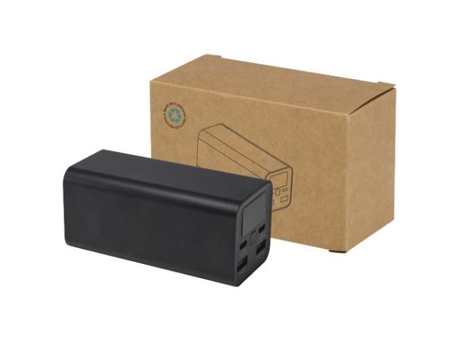Acamar powerbank van 20.000 mAh 70 W voor laptops van gerecycled aluminium