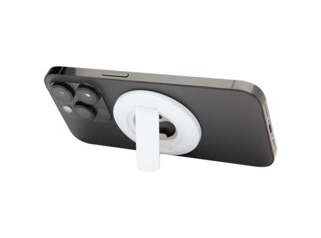 Ain magnetische telefoonstandaard van gerecycled plastic met flesopener 