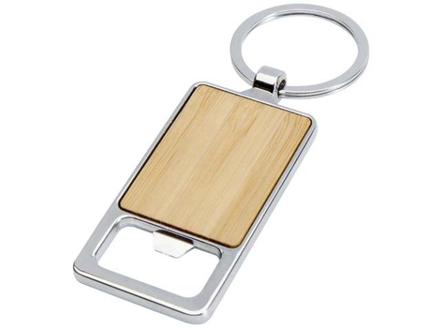 Snapper sleutelhanger met flesopener van bamboe