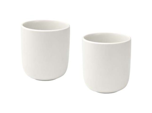 Male keramische bekers van 200 ml met matte afwerking, set van 2