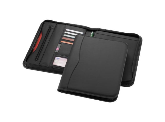 Ebony A4 portfolio met ritssluiting