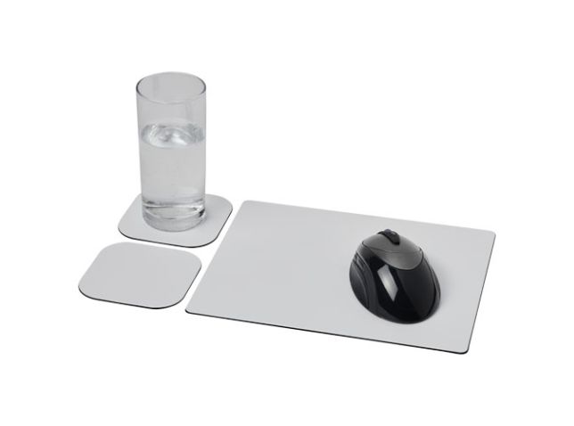Brite-Mat® combiset 3 van muismat en onderzetter
