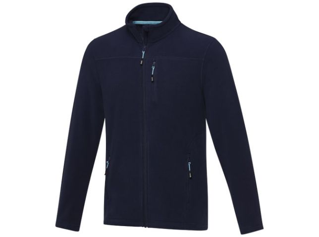 Amber GRS gerecycled heren fleece jas met volledige rits