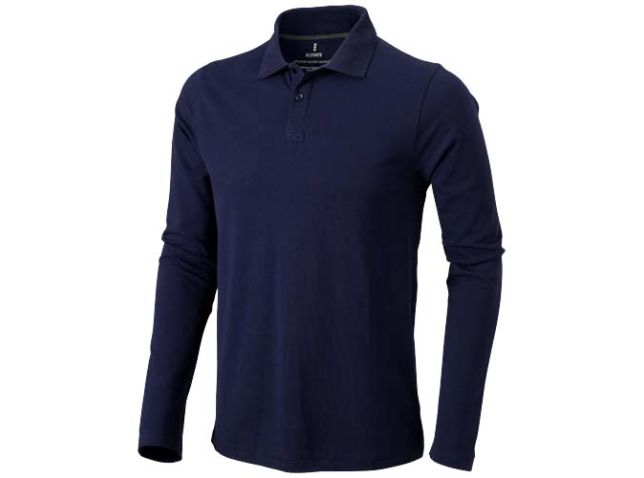Calgary 180 g/m² herenpolo met lange mouwen