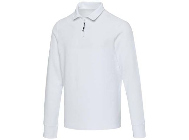 Apollo 245 g/m² uniseks half-zip poloshirt met lange mouwen