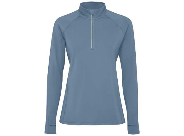 Estambul 200 g/m² damessweater met lange mouwen en halve rits
